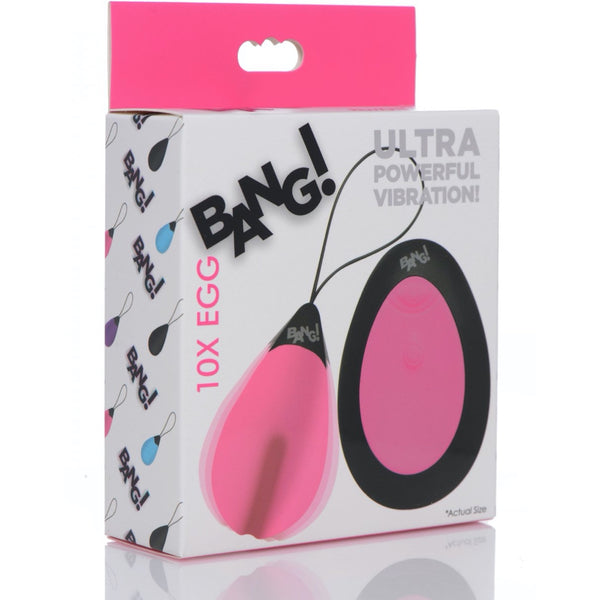 Bang! 10X Remote Control Silicone Vibrating Egg - Extreme Toyz Singapore - https://extremetoyz.com.sg - Sex Toys and Lingerie Online Store