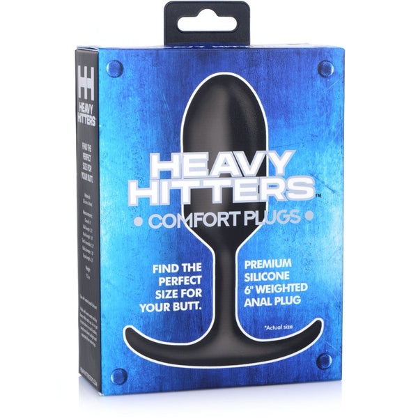 Heavy Hitters Premium Silicone Weighted Anal Plug - Large - Extreme Toyz Singapore - https://extremetoyz.com.sg - Sex Toys and Lingerie Online Store