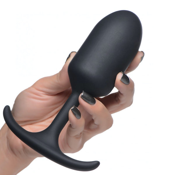 Heavy Hitters Premium Silicone Weighted Anal Plug - Large - Extreme Toyz Singapore - https://extremetoyz.com.sg - Sex Toys and Lingerie Online Store