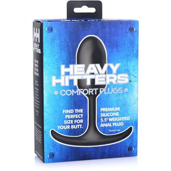 Heavy Hitters Premium Silicone Weighted Plug - Medium - Extreme Toyz Singapore - https://extremetoyz.com.sg - Sex Toys and Lingerie Online Store - Bondage Gear / Vibrators / Electrosex Toys / Wireless Remote Control Vibes / Sexy Lingerie and Role Play / BDSM / Dungeon Furnitures / Dildos and Strap Ons  / Anal and Prostate Massagers / Anal Douche and Cleaning Aide / Delay Sprays and Gels / Lubricants and more...