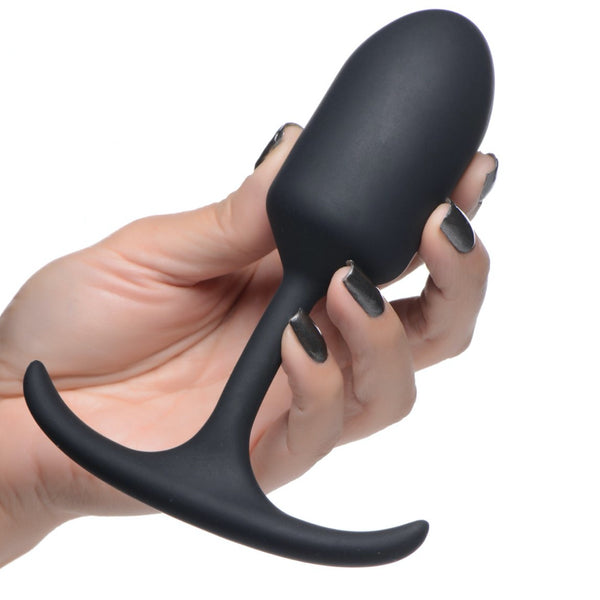 Heavy Hitters Premium Silicone Weighted Plug - Medium - Extreme Toyz Singapore - https://extremetoyz.com.sg - Sex Toys and Lingerie Online Store - Bondage Gear / Vibrators / Electrosex Toys / Wireless Remote Control Vibes / Sexy Lingerie and Role Play / BDSM / Dungeon Furnitures / Dildos and Strap Ons  / Anal and Prostate Massagers / Anal Douche and Cleaning Aide / Delay Sprays and Gels / Lubricants and more...