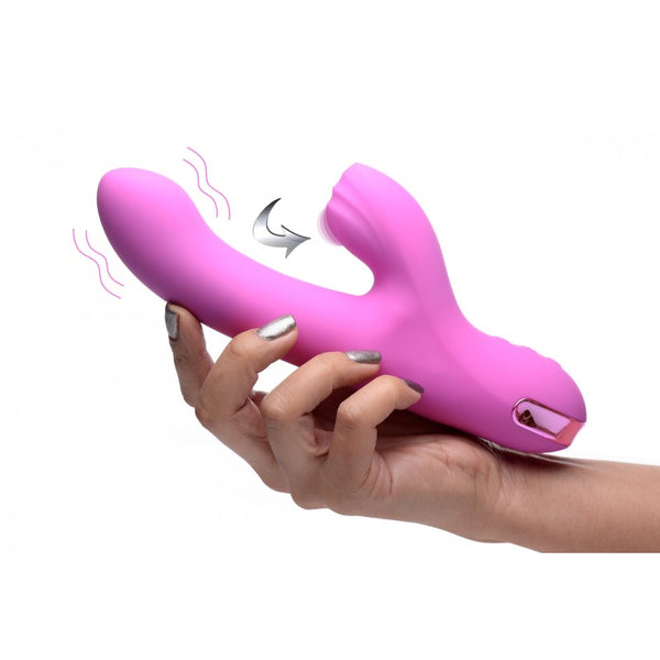 Inmi 5 Star 13X Silicone Pulsing and Vibrating Rechargeable Rabbit Vibe - Extreme Toyz Singapore - https://extremetoyz.com.sg - Sex Toys and Lingerie Online Store