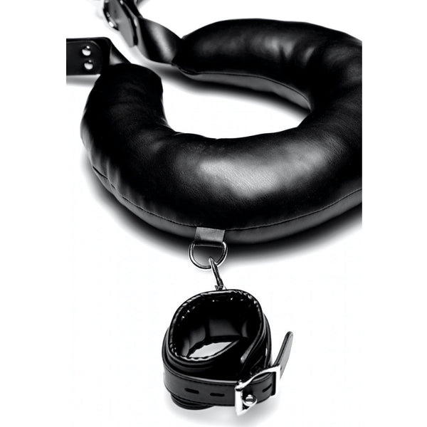STRICT Padded Thigh Sling with Wrist Cuffs - Extreme Toyz Singapore - https://extremetoyz.com.sg - Sex Toys and Lingerie Online Store