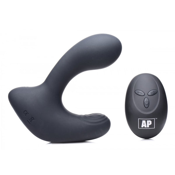 Alpha-Pro 10X P-Pulse Taint Tapping Silicone Prostate Stimulator with Remote - Extreme Toyz Singapore - https://extremetoyz.com.sg - Sex Toys and Lingerie Online Store