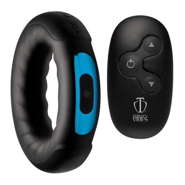 Trinity for Men Remote Control 7X Rechargeable Silicone Cock Ring - Extreme Toyz Singapore - https://extremetoyz.com.sg - Sex Toys and Lingerie Online Store