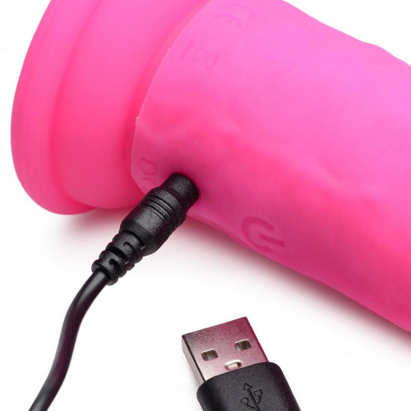 Strap U Power Player 28X Vibrating Silicone Dildo with Remote (3 Colours Available) - Extreme Toyz Singapore - https://extremetoyz.com.sg - Sex Toys and Lingerie Online Store