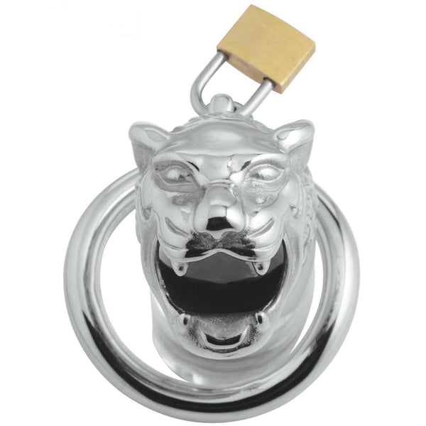 Master Series Tiger King Locking Chastity Cage - Extreme Toyz Singapore - https://extremetoyz.com.sg - Sex Toys and Lingerie Online Store