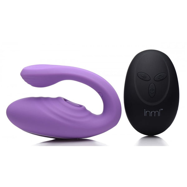 Inmi 7X Pulse Pro Pulsating and Clit Stimulating Vibrator with Remote Control - Extreme Toyz Singapore - https://extremetoyz.com.sg - Sex Toys and Lingerie Online Store