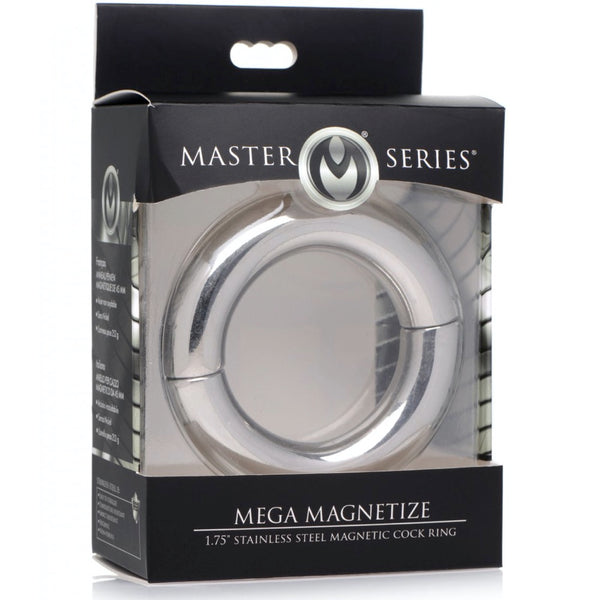 Master Series Mega Magnetize Stainless Steel Magnetic Cock Ring - Extreme Toyz Singapore - https://extremetoyz.com.sg - Sex Toys and Lingerie Online Store