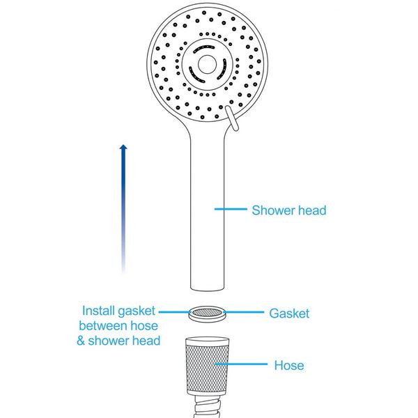 CleanStream Shower Head with Silicone Enema Nozzle - Extreme Toyz Singapore - https://extremetoyz.com.sg - Sex Toys and Lingerie Online Store