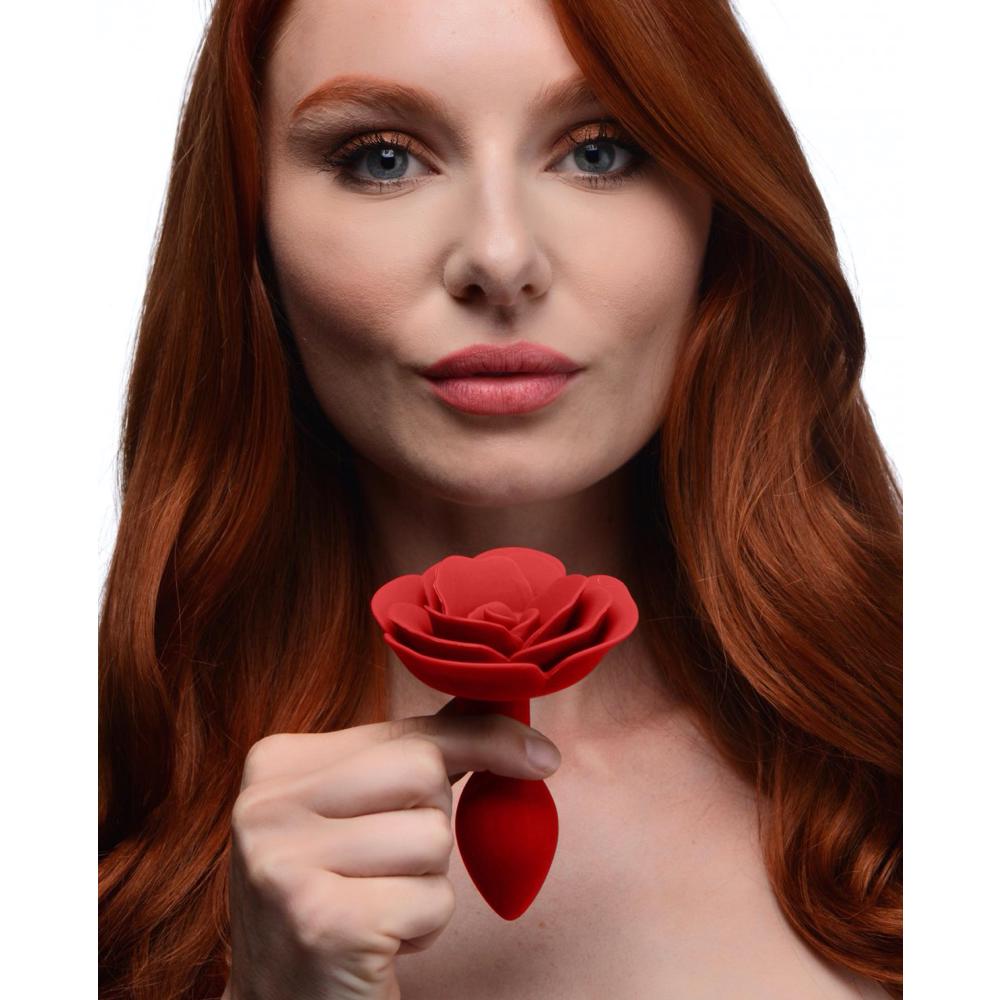 Master Series Booty Bloom Silicone Rose Anal Plug (3 Sizes Available) - Extreme Toyz Singapore - https://extremetoyz.com.sg - Sex Toys and Lingerie Online Store