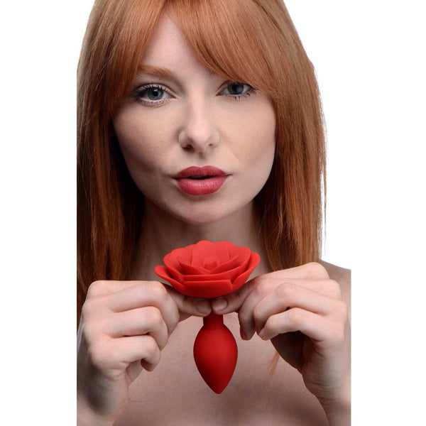 Master Series Booty Bloom Silicone Rose Anal Plug (3 Sizes Available) - Extreme Toyz Singapore - https://extremetoyz.com.sg - Sex Toys and Lingerie Online Store