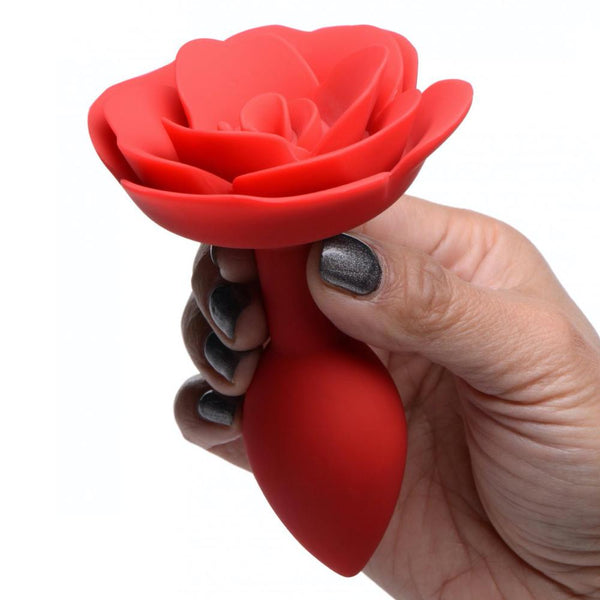 Master Series Booty Bloom Silicone Rose Anal Plug (3 Sizes Available) - Extreme Toyz Singapore - https://extremetoyz.com.sg - Sex Toys and Lingerie Online Store