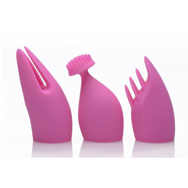 Inmi 10X Versa-Thrust Vibrating and Thrusting Silicone Rechargeable Rabbit Vibrator with 3 Attachments - Extreme Toyz Singapore - https://extremetoyz.com.sg - Sex Toys and Lingerie Online Store