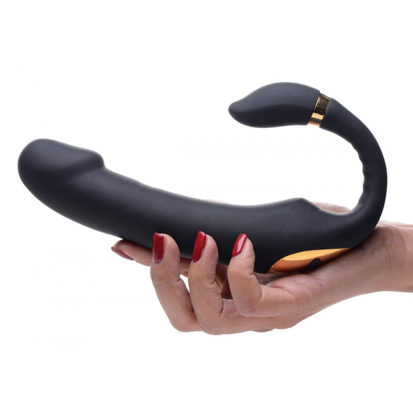 Inmi 10X Pleasure Pose Come Hither Rechargeable Silicone Vibrator with Posable Clit Stimulator - Extreme Toyz Singapore - https://extremetoyz.com.sg - Sex Toys and Lingerie Online Store