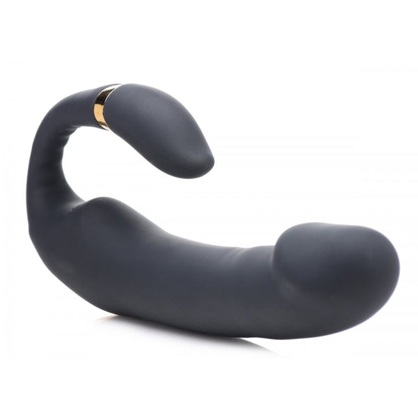 Inmi 10X Pleasure Pose Come Hither Rechargeable Silicone Vibrator with Posable Clit Stimulator - Extreme Toyz Singapore - https://extremetoyz.com.sg - Sex Toys and Lingerie Online Store