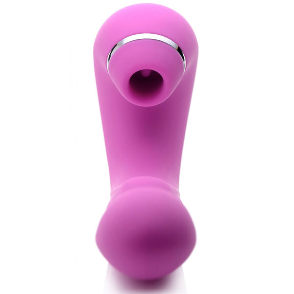 Inmi Shegasm 5 Star 10X Tapping Rechargeable G-Spot Silicone Vibrator with Suction - Extreme Toyz Singapore - https://extremetoyz.com.sg - Sex Toys and Lingerie Online Store