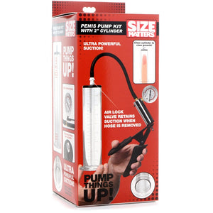 Size Matters Penis Pump Kit with 2 Inch Cylinder - Extreme Toyz Singapore - https://extremetoyz.com.sg - Sex Toys and Lingerie Online Store