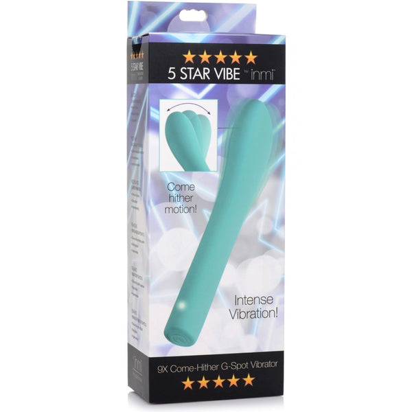 Inmi 5 Star 9X Come-Hither Rechargeable G-Spot Silicone Vibrator - Extreme Toyz Singapore - https://extremetoyz.com.sg - Sex Toys and Lingerie Online Store