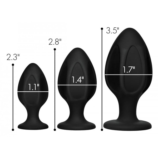 Master Series Triple Juicers Silicone Anal Trainer Set  - Extreme Toyz Singapore - https://extremetoyz.com.sg - Sex Toys and Lingerie Online Store