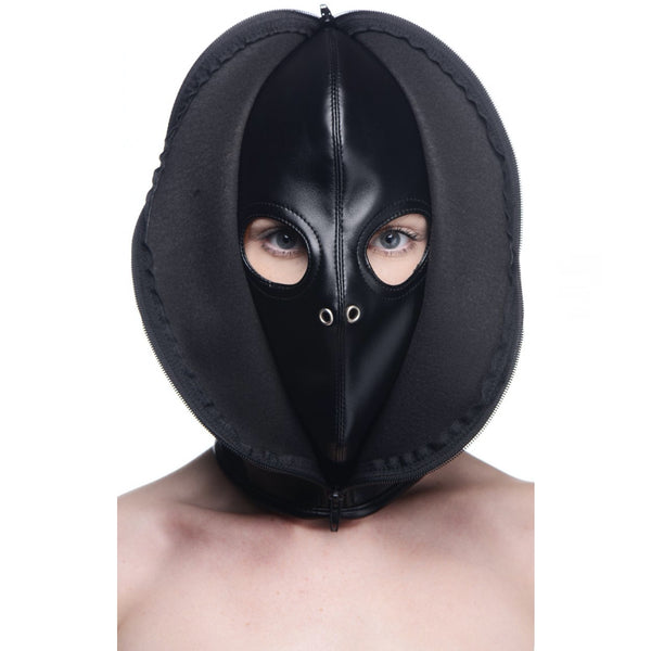 STRICT Zip Front Bondage Hood - Extreme Toyz Singapore - https://extremetoyz.com.sg - Sex Toys and Lingerie Online Store