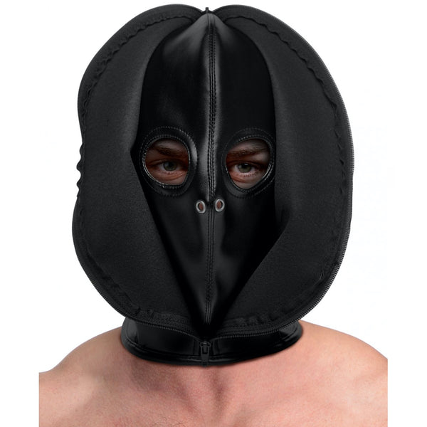 STRICT Zip Front Bondage Hood - Extreme Toyz Singapore - https://extremetoyz.com.sg - Sex Toys and Lingerie Online Store