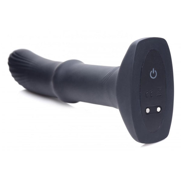 ThunderPlugs Sliding Shaft Silicone Rechargeable Anal Vibrating Plug - Extreme Toyz Singapore - https://extremetoyz.com.sg - Sex Toys and Lingerie Online Store