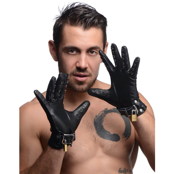 Strict Leather Locking Vampire Gloves - Extreme Toyz Singapore - https://extremetoyz.com.sg - Sex Toys and Lingerie Online Store