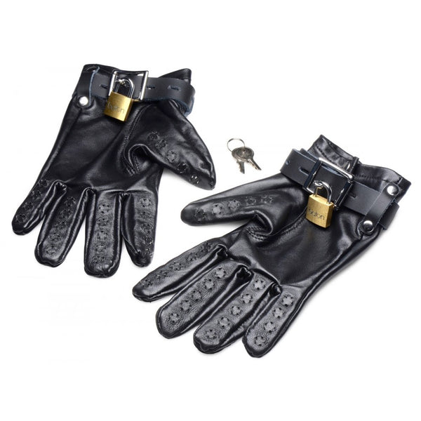 Strict Leather Locking Vampire Gloves - Extreme Toyz Singapore - https://extremetoyz.com.sg - Sex Toys and Lingerie Online Store