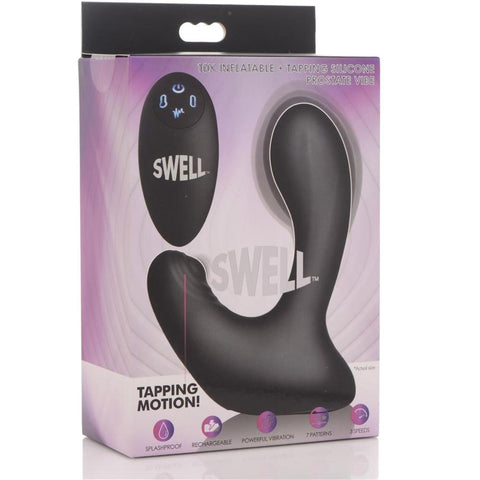 SWELL 10X Inflatable and Tapping Silicone Prostate Vibrator - Extreme Toyz Singapore - https://extremetoyz.com.sg - Sex Toys and Lingerie Online Store