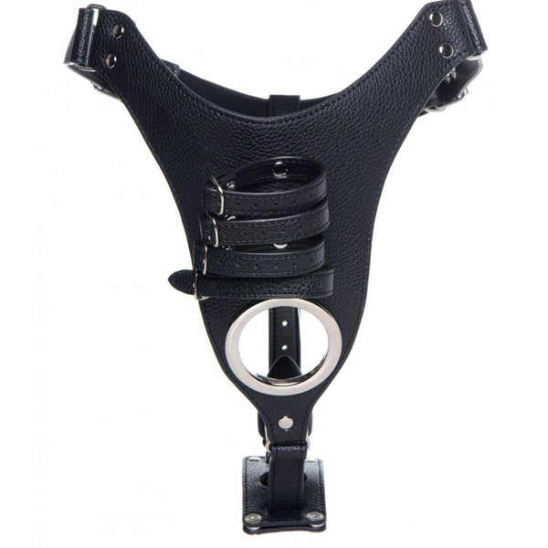 STRICT Male Chastity Harness with Silicone Anal Plug - Extreme Toyz Singapore - https://extremetoyz.com.sg - Sex Toys and Lingerie Online Store