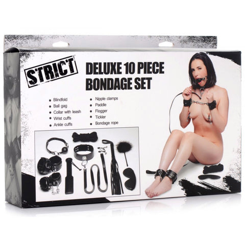 STRICT Deluxe 10 Piece Bondage Set - Extreme Toyz Singapore - https://extremetoyz.com.sg - Sex Toys and Lingerie Online Store