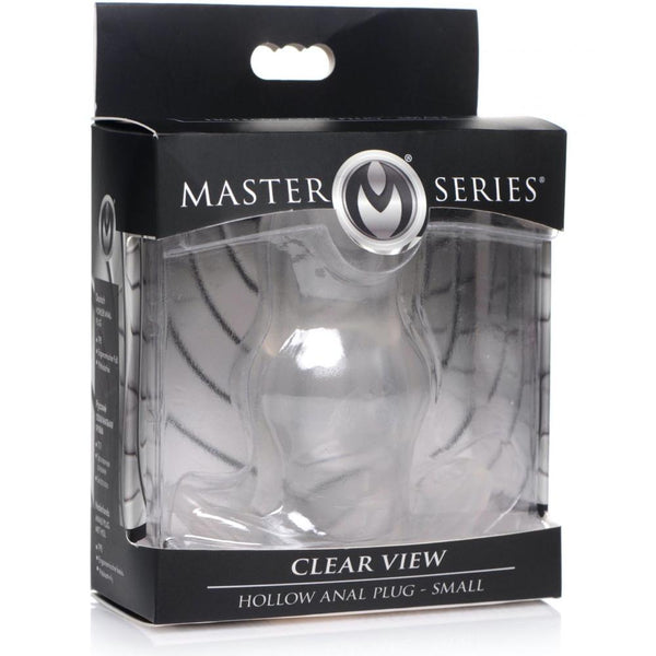 Master Series Clear View Hollow Anal Plug (4 Sizes Available) - Extreme Toyz Singapore - https://extremetoyz.com.sg - Sex Toys and Lingerie Online Store