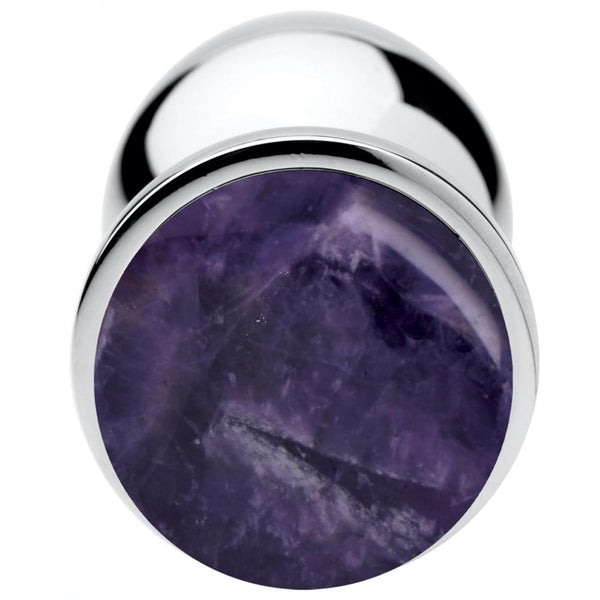Booty Sparks Genuine Amethyst Gemstone Anal Plug (3 Sizes Available) - Extreme Toyz Singapore - https://extremetoyz.com.sg - Sex Toys and Lingerie Online Store