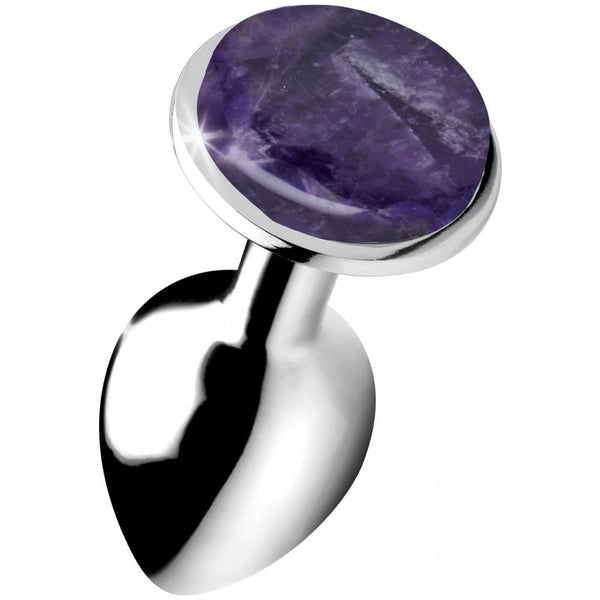 Booty Sparks Genuine Amethyst Gemstone Anal Plug (3 Sizes Available) - Extreme Toyz Singapore - https://extremetoyz.com.sg - Sex Toys and Lingerie Online Store