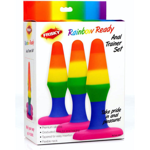 Frisky Rainbow Ready Silicone Anal Set - Extreme Toyz Singapore - https://extremetoyz.com.sg - Sex Toys and Lingerie Online Store