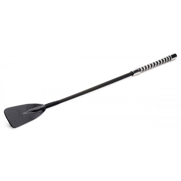 Strict Leather Short Leather Riding Crop with Rhinestone Handle (Geniune Leather) - Extreme Toyz Singapore - https://extremetoyz.com.sg - Sex Toys and Lingerie Online Store 