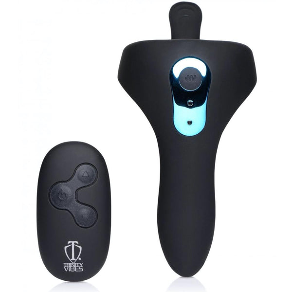 Trinity for Men Power Taint 7X Silicone Cock and Ball Ring with Remote - Extreme Toyz Singapore - https://extremetoyz.com.sg - Sex Toys and Lingerie Online Store