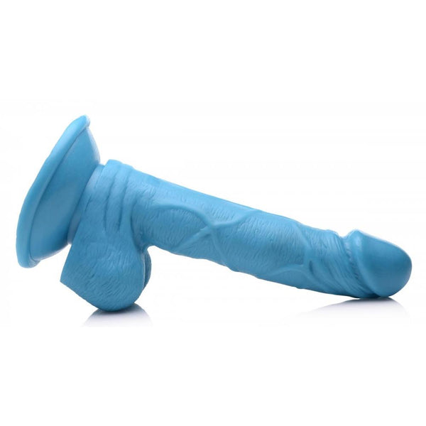 Pop Peckers 6.5" Dildo with Balls - Blue - Extreme Toyz Singapore - https://extremetoyz.com.sg - Sex Toys and Lingerie Online Store