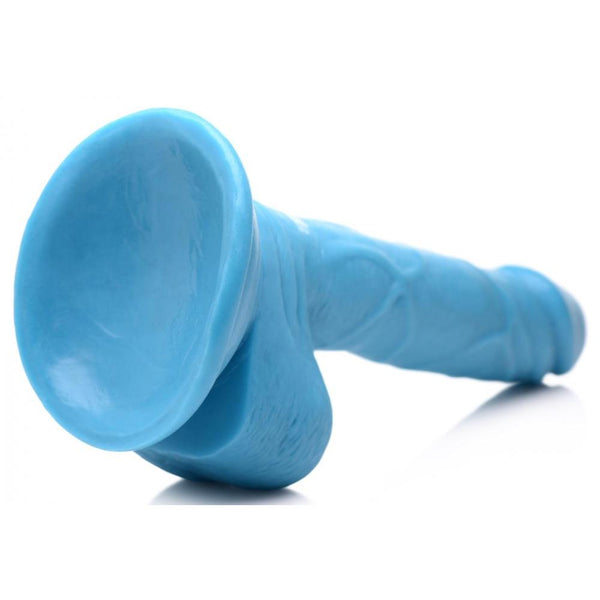 Pop Peckers 6.5" Dildo with Balls - Blue - Extreme Toyz Singapore - https://extremetoyz.com.sg - Sex Toys and Lingerie Online Store