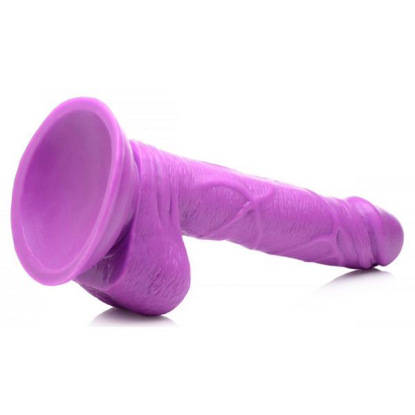 Pop Peckers 6.5" Dildo with Balls - Purple - Extreme Toyz Singapore - https://extremetoyz.com.sg - Sex Toys and Lingerie Online Store