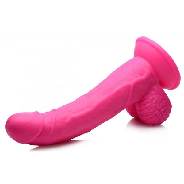 Pop Peckers 7.5" Dildo with Balls - Pink -  Extreme Toyz Singapore - https://extremetoyz.com.sg - Sex Toys and Lingerie Online Store