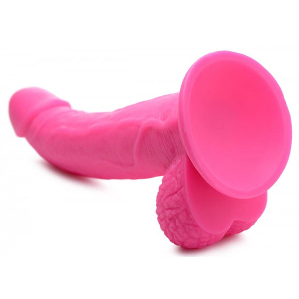 Pop Peckers 7.5" Dildo with Balls - Pink -  Extreme Toyz Singapore - https://extremetoyz.com.sg - Sex Toys and Lingerie Online Store