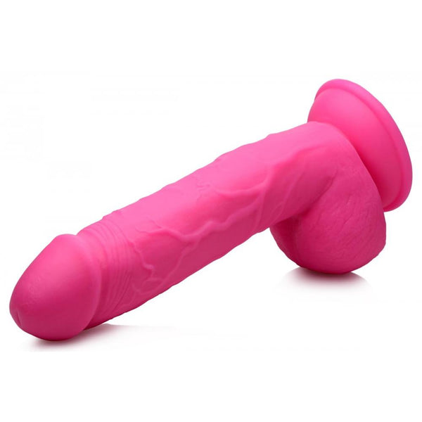 Pop Peckers 8.25" Dildo with Balls - Pink - Extreme Toyz Singapore - https://extremetoyz.com.sg - Sex Toys and Lingerie Online Store