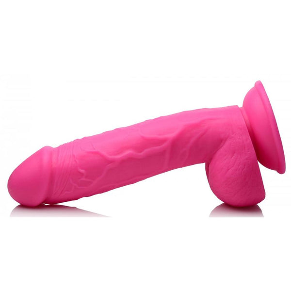 Pop Peckers 8.25" Dildo with Balls - Pink - Extreme Toyz Singapore - https://extremetoyz.com.sg - Sex Toys and Lingerie Online Store