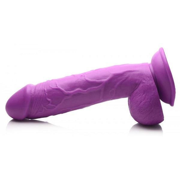 Pop Peckers 8.25" Dildo with Balls - Purple -  Extreme Toyz Singapore - https://extremetoyz.com.sg - Sex Toys and Lingerie Online Store
