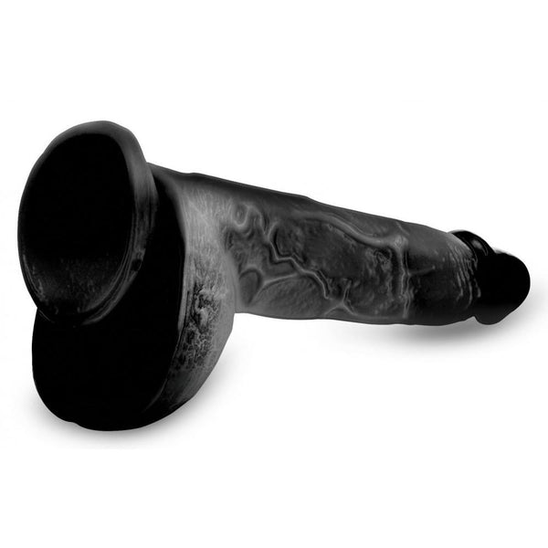 Master Cock Beefy Brad 9" Dildo with Balls (Black) - Extreme Toyz Singapore - https://extremetoyz.com.sg - Sex Toys and Lingerie Online Store