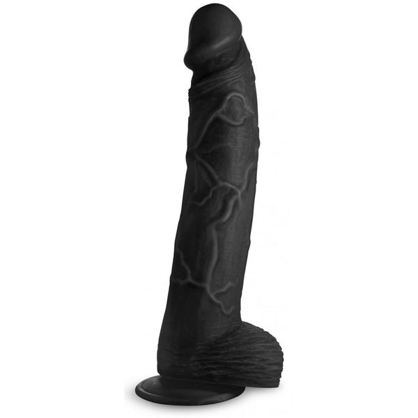 Master Cock Hung Harry 11.75" Dildo with Balls (Black) - Extreme Toyz Singapore - https://extremetoyz.com.sg - Sex Toys and Lingerie Online Store