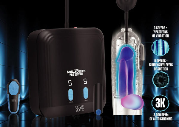 LoveBotz The Milker Pro Edition with Automatic Stroking, Suction and Vibration Masturbator - Extreme Toyz Singapore - https://extremetoyz.com.sg - Sex Toys and Lingerie Online Store