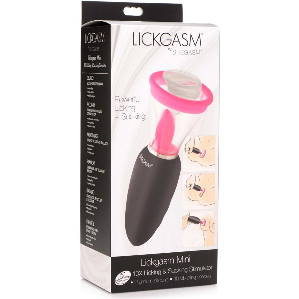 Inmi Lickgasm Mini 10X Rechargeable Silicone Licking and Sucking Stimulator - Extreme Toyz Singapore - https://extremetoyz.com.sg - Sex Toys and Lingerie Online Store